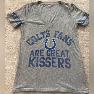 PINK Victoria's Secret Gray and Blue Colts Fans Tee